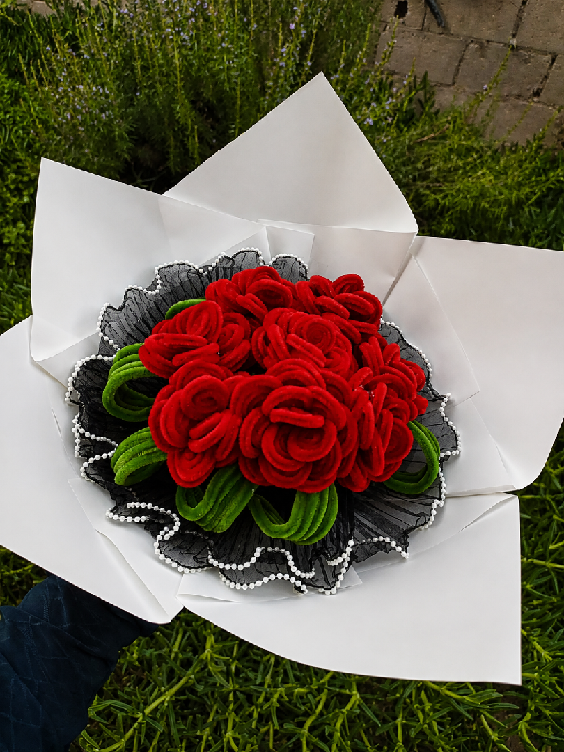 باقة ورد احمر